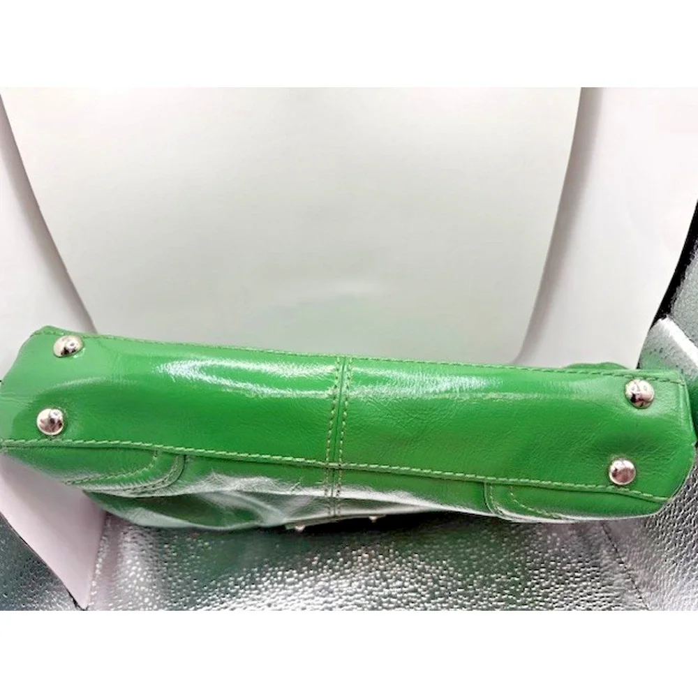 The Sak Green Leather Purse 11x6.5 Shoulder Strap - Picture 4 of 8
